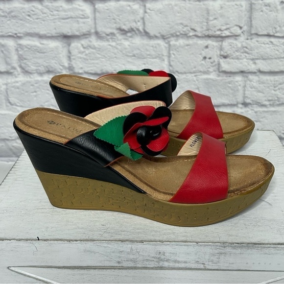 Patrizia By Spring Step Flowerette Wedge Sandals - Picture 7 of 15